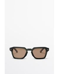 MASSIMO DUTTI - Rectangular Sunglasses - Lyst