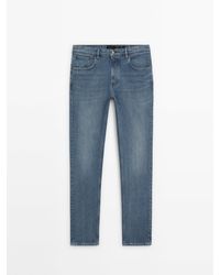 MASSIMO DUTTI - Relaxed-Fit Bleached Jeans - Lyst