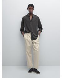 MASSIMO DUTTI - Camicia Stretch Slim Fit - Lyst
