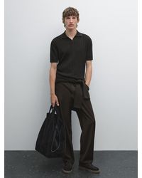 MASSIMO DUTTI - Polo Punto Canalé - Lyst