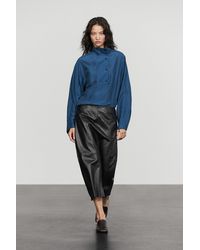 MASSIMO DUTTI - High-Neck Blouse - Lyst