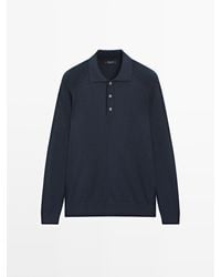 MASSIMO DUTTI - Tricot Polotrui Van Katoenmix - Lyst