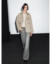 MASSIMO DUTTI - Trench Corto Detalle Cuello Botón - Lyst