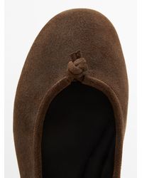 MASSIMO DUTTI - Leather Ballet Flats With Knot - Lyst