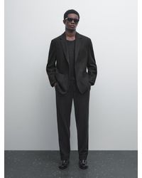 MASSIMO DUTTI - Pantaloni Da Abito - Lyst