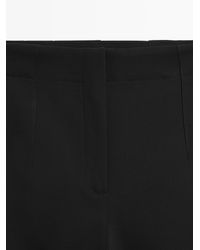 MASSIMO DUTTI - Technical Cotton Blend Trousers - Lyst
