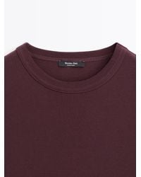 MASSIMO DUTTI - Camiseta Manga Corta 100% Algodón - Lyst