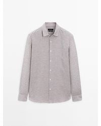 MASSIMO DUTTI - Regular Fit Overhemd Met Ruitjes - Lyst