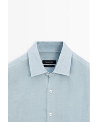 MASSIMO DUTTI - 100% Linen Structured Shirt - Lyst