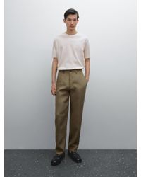 MASSIMO DUTTI - Maglietta Wide Fit 100% Cotone - Lyst
