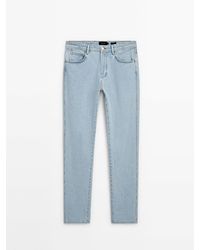MASSIMO DUTTI - Slim Fit Bleached Jeans - Lyst