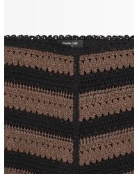 MASSIMO DUTTI - Crochet Striped Cotton Shorts - Lyst