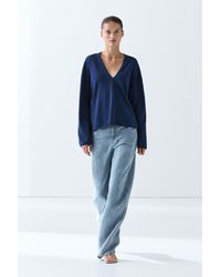 MASSIMO DUTTI - V-Neck Knit Sweater - Lyst