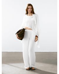 MASSIMO DUTTI - Capa Fluida Mezcla Lino - Lyst