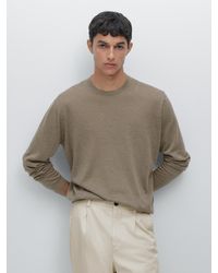 MASSIMO DUTTI - Strickpullover Aus 100 Kaschmir Mit Rundausschnitt - Lyst