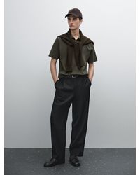 MASSIMO DUTTI - Poloshirt Aus 100 Baumwolle Mit Kurzen Ärmeln - Lyst