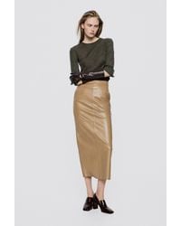 MASSIMO DUTTI - Leather Heeled Loafer - Lyst
