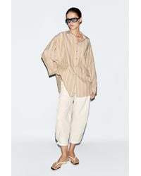 MASSIMO DUTTI - Striped Shirt With Button Detail - Lyst