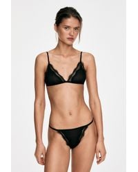 MASSIMO DUTTI - Lace Triangle Bralette - Lyst