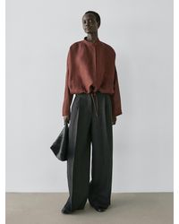 MASSIMO DUTTI - Linen Blend Bomber Jacket - Lyst