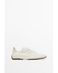 MASSIMO DUTTI - Sportieve Schoen Van Zacht Leer - Lyst