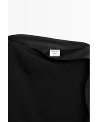 MASSIMO DUTTI - Asymmetric Flowing Dress With Ruffle Detail - Lyst