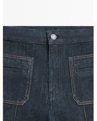 MASSIMO DUTTI - High-Waisted Flare Fit Jeans With Pockets - Lyst