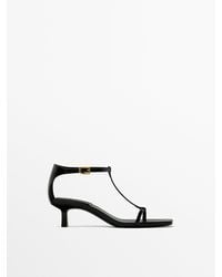 MASSIMO DUTTI - Strappy Heeled Sandals - Lyst