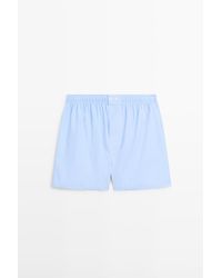 MASSIMO DUTTI - 100% Cotton Striped Boxers - Lyst
