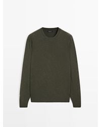 MASSIMO DUTTI - Tricot Trui Van Wolmix Met Ronde Hals - Lyst