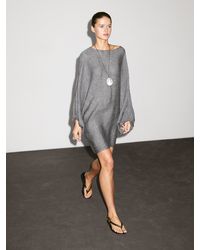 MASSIMO DUTTI - Vestido Corto Detalle Manga 100% Lino - Lyst
