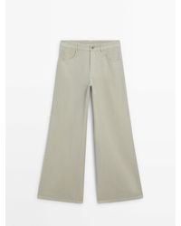 MASSIMO DUTTI - Straight-Leg Flowing Trousers - Lyst