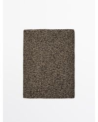 MASSIMO DUTTI - Sjaal Van 100% Kasjmier Mouliné - Lyst