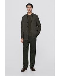MASSIMO DUTTI - 100% Wool Total-Look Pants - Lyst