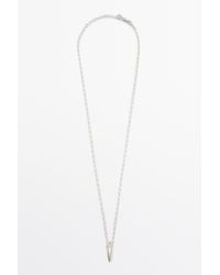 MASSIMO DUTTI - Amphora Pendant Necklace - Lyst