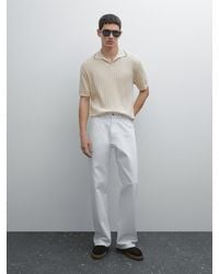 MASSIMO DUTTI - Polo Punto Canalé - Lyst