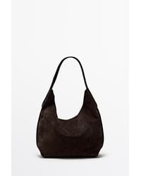 MASSIMO DUTTI - Split Suede Leather Mini Bag - Lyst