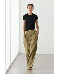 MASSIMO DUTTI - 100% Mercerised Cotton T-Shirt - Lyst