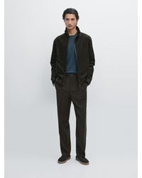 MASSIMO DUTTI - Chaqueta De Pana Cuello Alto - Lyst