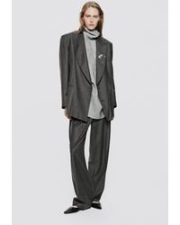 MASSIMO DUTTI - Flannel Suit Pants - Lyst