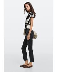 MASSIMO DUTTI - Mid-Waist Slim Fit Cropped Jeans - Lyst