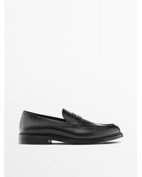 MASSIMO DUTTI - Elegante Mokassins Aus Nappaleder - Lyst