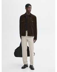 MASSIMO DUTTI - Cotton Blend Tapered Fit Jeans - Lyst