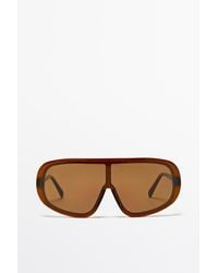 MASSIMO DUTTI - Maxi Wrap Sunglasses - Lyst