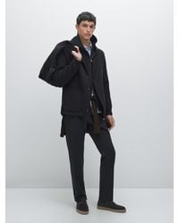 MASSIMO DUTTI - Pantaloni Slim Fit Strutturati - Lyst