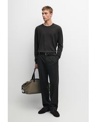 MASSIMO DUTTI - Cool Wool Blend Darted Pants - Lyst