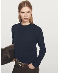 MASSIMO DUTTI - Wool Blend Crew Neck Knit Sweater - Lyst