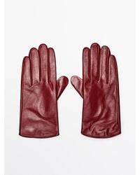 MASSIMO DUTTI - Nappa Leather Gloves - Lyst