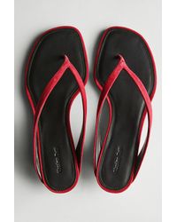 MASSIMO DUTTI - Mid-Heel Sandals With Toe Divider - Lyst