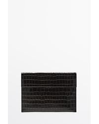 MASSIMO DUTTI - Textured Leather Ipad Case - Lyst
